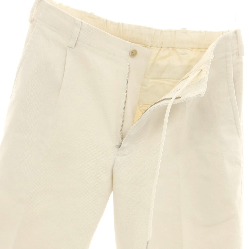 【中古】モリスアンドサンズ MORRIS&SONS ストレッチ コットン イージースラックスパンツ アイボリー【 2 】【 状態ランクB 】【 メンズ 】