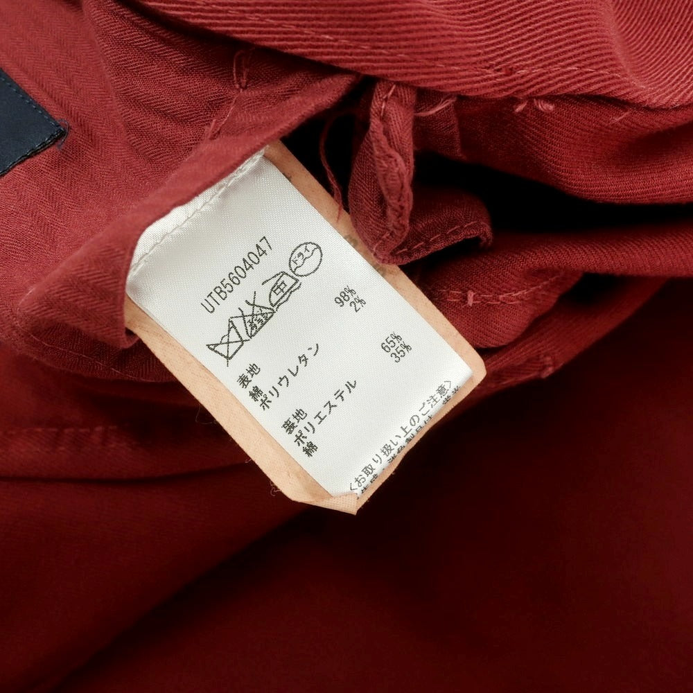 【中古】【未使用】トンボリーニ TOMBOLINI ストレッチコットン カジュアルジャケット マルーン【 48 】【 状態ランクS 】【 メンズ 】