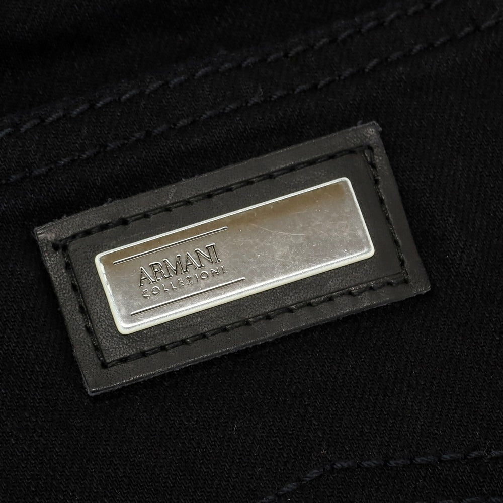 【中古】アルマーニ コレッツォーニ ARMANI COLLEZIONI ストレッチ コットン デニムパンツ ブラック【 31 】【 状態ランクA 】【 メンズ 】
