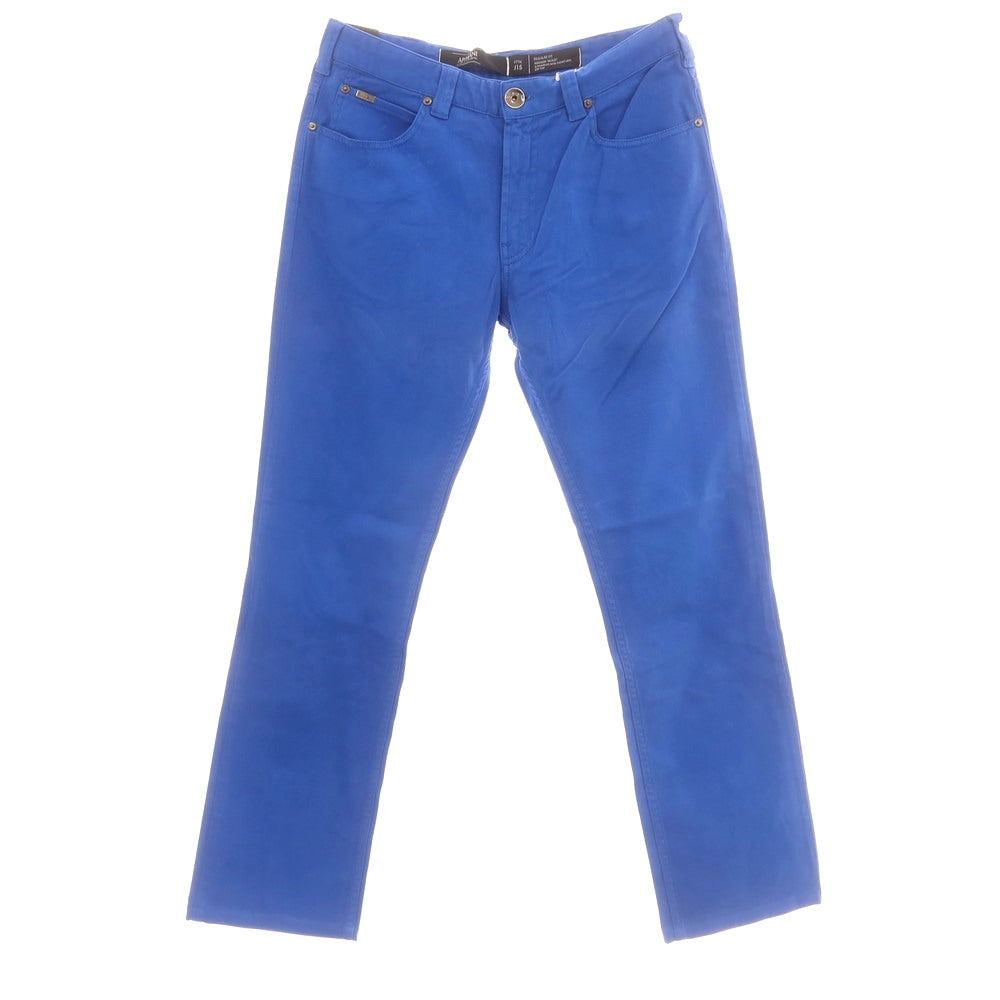 【中古】アルマーニ コレッツォーニ ARMANI COLLEZIONI ストレッチ コットン 5ポケットパンツ ブルー【 31 】【 状態ランクC 】【 メンズ 】