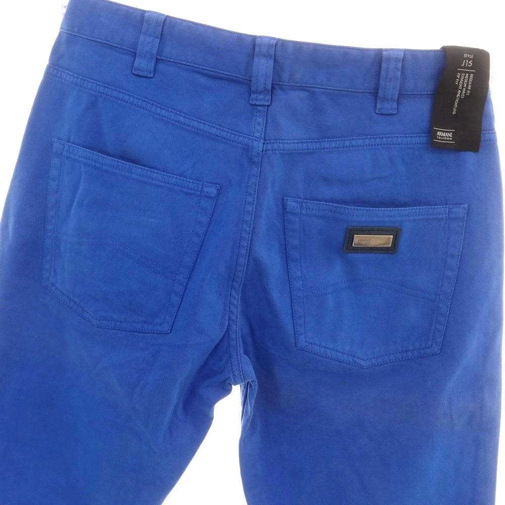 【中古】アルマーニ コレッツォーニ ARMANI COLLEZIONI ストレッチ コットン 5ポケットパンツ ブルー【 31 】【 状態ランクC 】【 メンズ 】