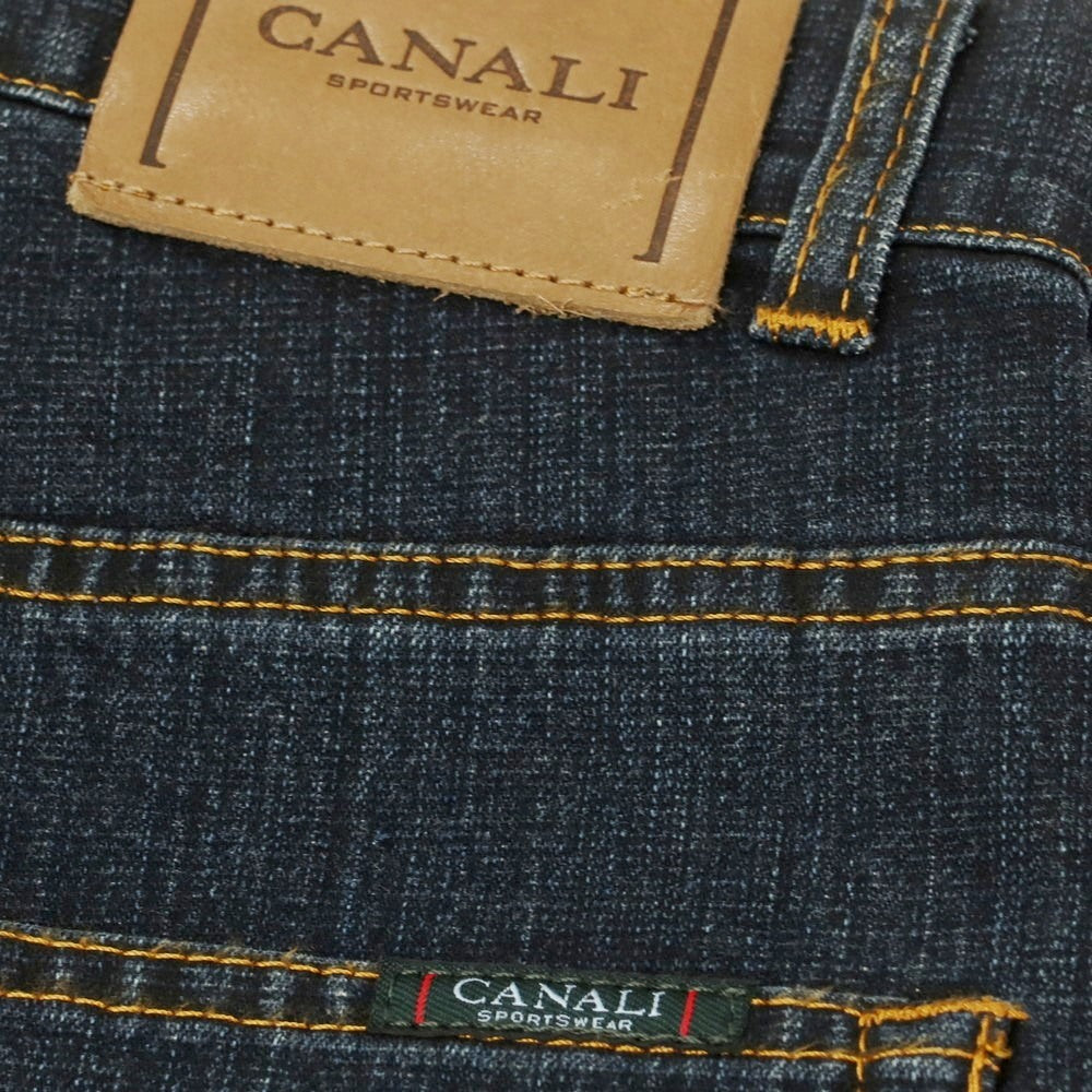 【中古】カナーリ CANALI ストレッチ コットン ジーンズ デニムパンツ ネイビー【 467 】【 状態ランクC 】【 メンズ 】
