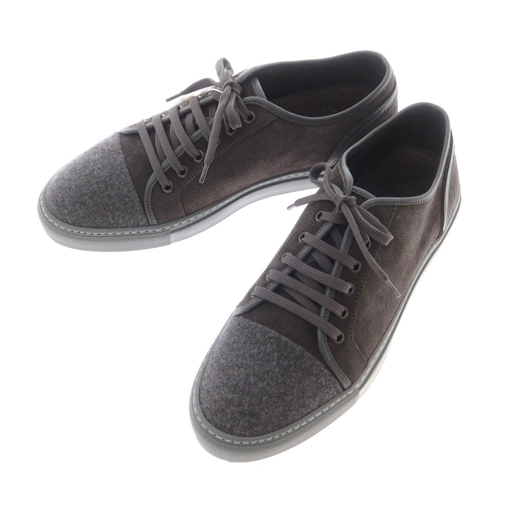 【中古】【未使用】アルマーニ コレッツォーニ ARMANI COLLEZIONI スエード ローカット スニーカー グレー【 40 】【 状態ランクS 】【 メンズ 】