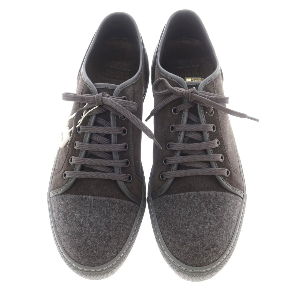 【中古】【未使用】アルマーニ コレッツォーニ ARMANI COLLEZIONI スエード ローカット スニーカー グレー【 40 】【 状態ランクS 】【 メンズ 】