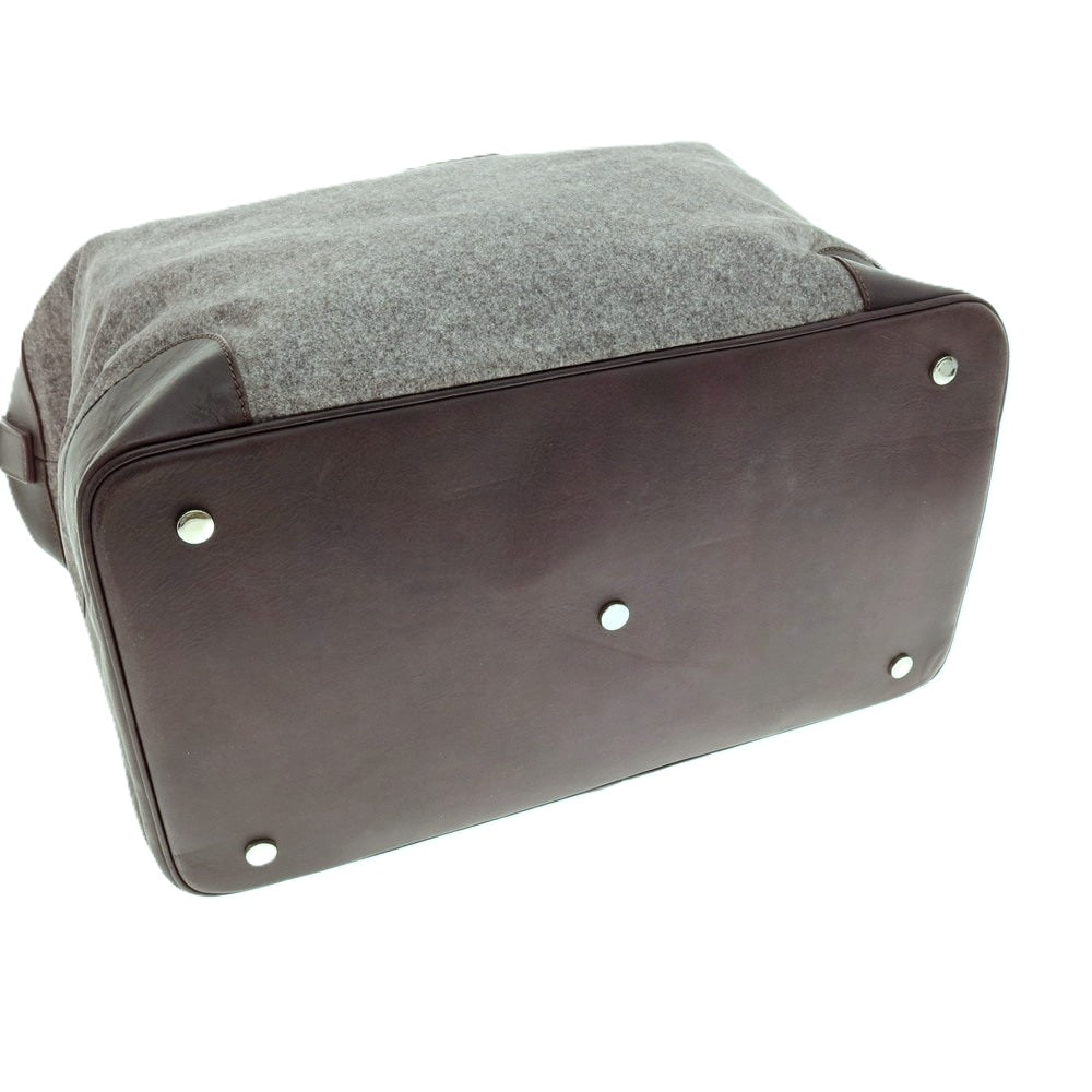 【中古】アルマーニ コレッツォーニ ARMANI COLLEZIONI ポリエステル×レザー 2WAY ショルダーバッグ グレーxパープル【 状態ランクB 】【 メンズ 】