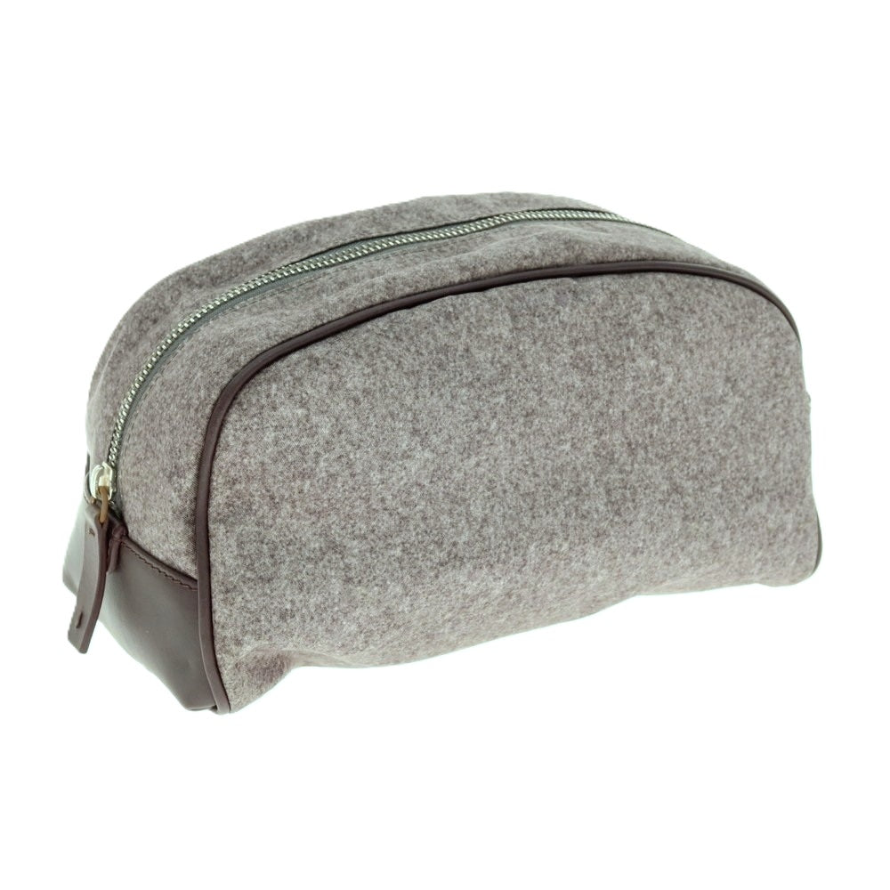 【中古】アルマーニ コレッツォーニ ARMANI COLLEZIONI ポリエステル×レザー セカンドバッグ グレーxパープル【 状態ランクB 】【 メンズ 】