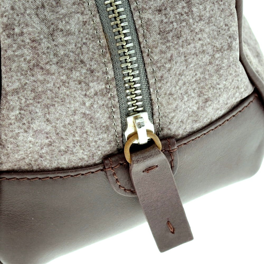 【中古】アルマーニ コレッツォーニ ARMANI COLLEZIONI ポリエステル×レザー セカンドバッグ グレーxパープル【 状態ランクB 】【 メンズ 】