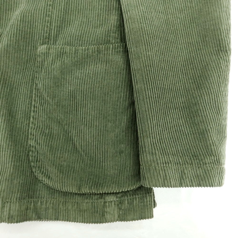 【中古】バグッタ Bagutta ストレッチコーデュロイ カジュアルジャケット グラスグリーン【 46 】【 状態ランクB 】【 メンズ 】