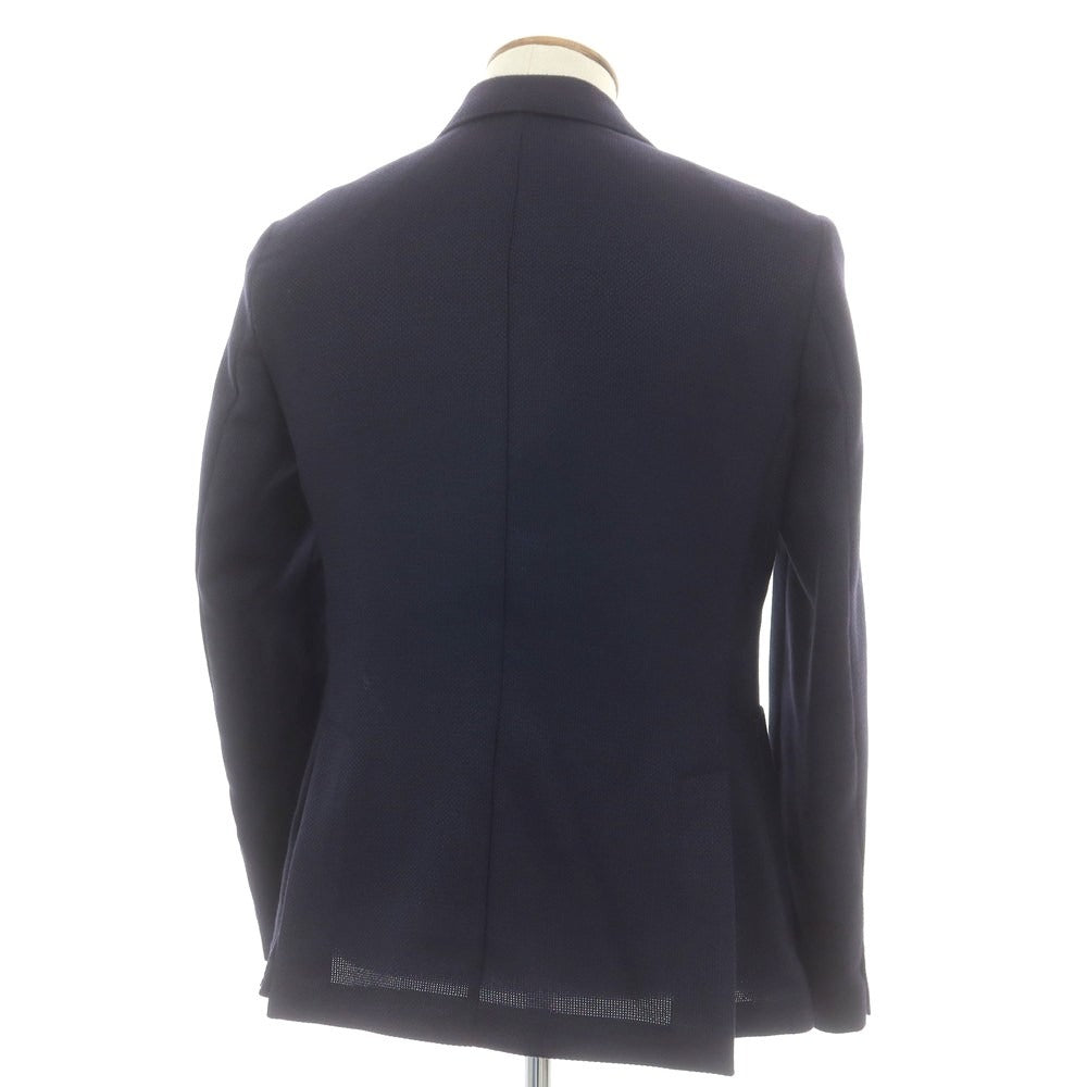 【中古】アレッサンドロジレス ALESSANDRO GILLES ウール テーラードジャケット ネイビー【 46 】【 状態ランクB 】【 メンズ 】