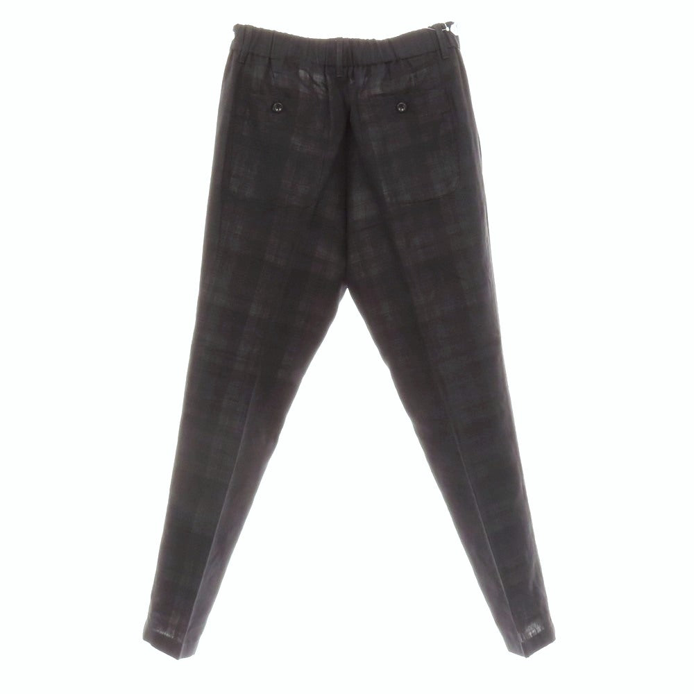 【中古】インコテックス INCOTEX コットン チェック イージスラックスパンツ ブラック【 48 】【 状態ランクB 】【 メンズ 】