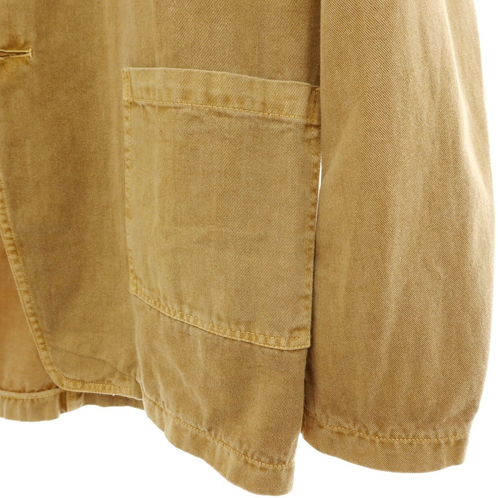 【中古】プライベートホワイト Private White V.C. コットン 3つボタンスーツ ベージュ【サイズ上S/下30】【 状態ランクB 】【 メンズ 】