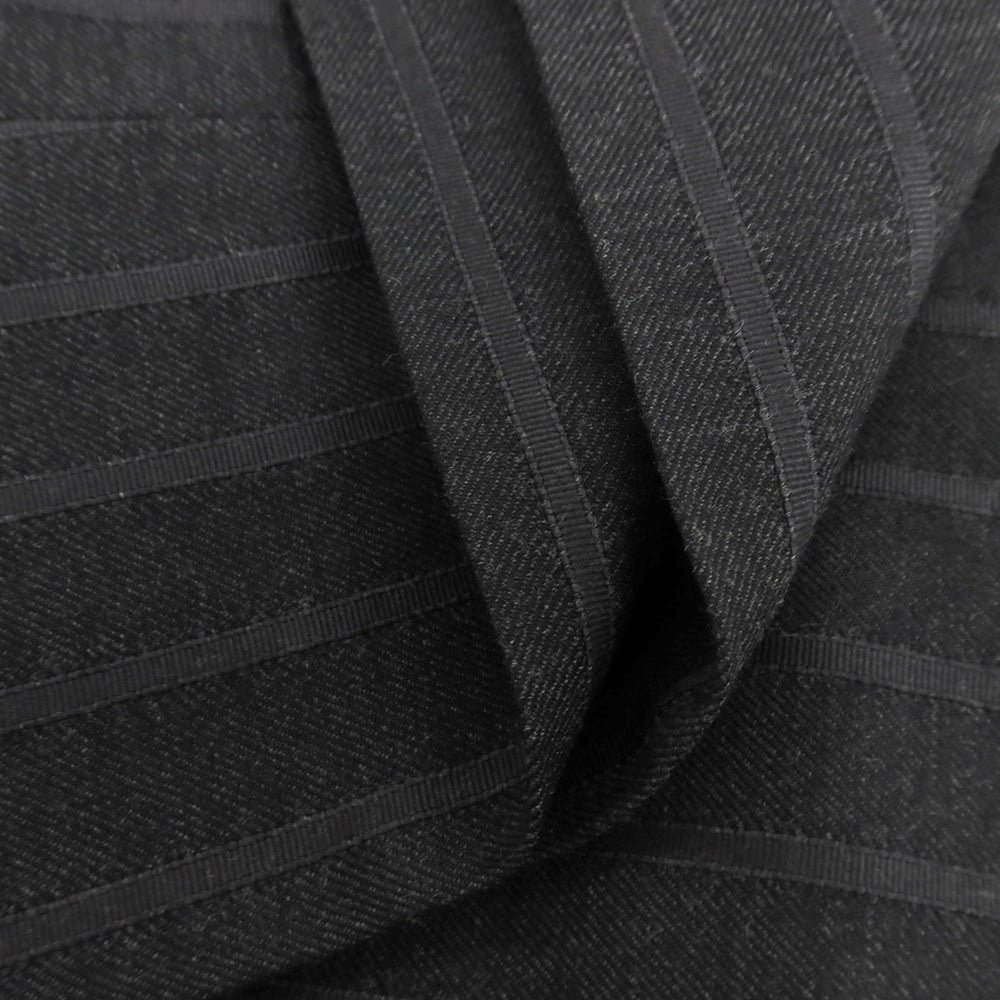 【中古】ヨウジヤマモトプールオム Yohji Yamamoto POUR HOMME ウールシルク ストライプ ドレススラックスパンツ チャコール【 S 】【 状態ランクB 】【 メンズ 】