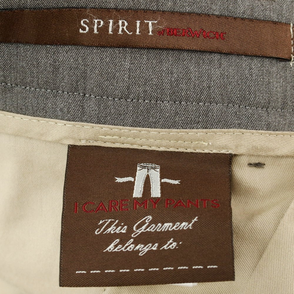 【中古】ベルウィッチ BERWICH Piero Relax ストレッチ ポリエステルレーヨン イージースラックスパンツ グレー【 46 】【 状態ランクB 】【 メンズ 】