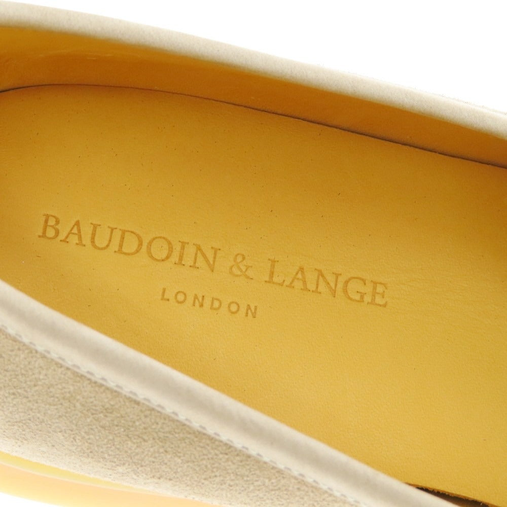 【中古】【未使用】ボードインアンドランジ Baudoin & Lange スエード ベルジャンシューズ ベージュ【 40 】【 状態ランクS 】【 メンズ 】