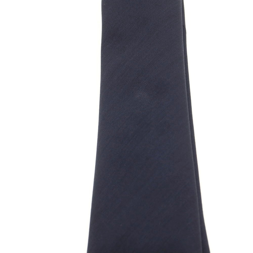 【中古】タイユアタイ TIE YOUR TIE ISETAN men’s別注 セッテピエゲ ウール 無地ネクタイ ネイビー【 状態ランクC 】【 メンズ 】