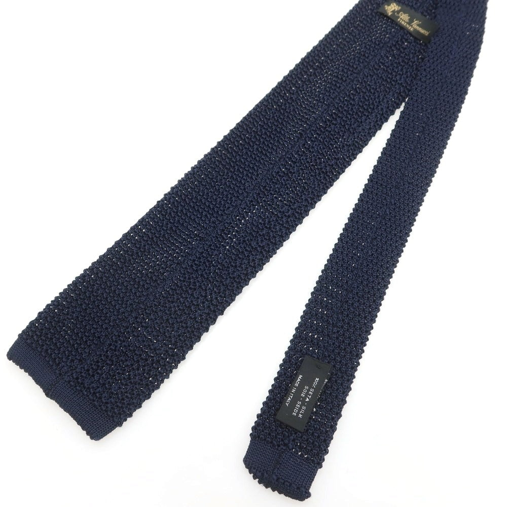 【中古】アットヴァンヌッチ Atto Vannucci シルク ニットタイ ネクタイ ネイビー【 状態ランクA 】【 メンズ 】