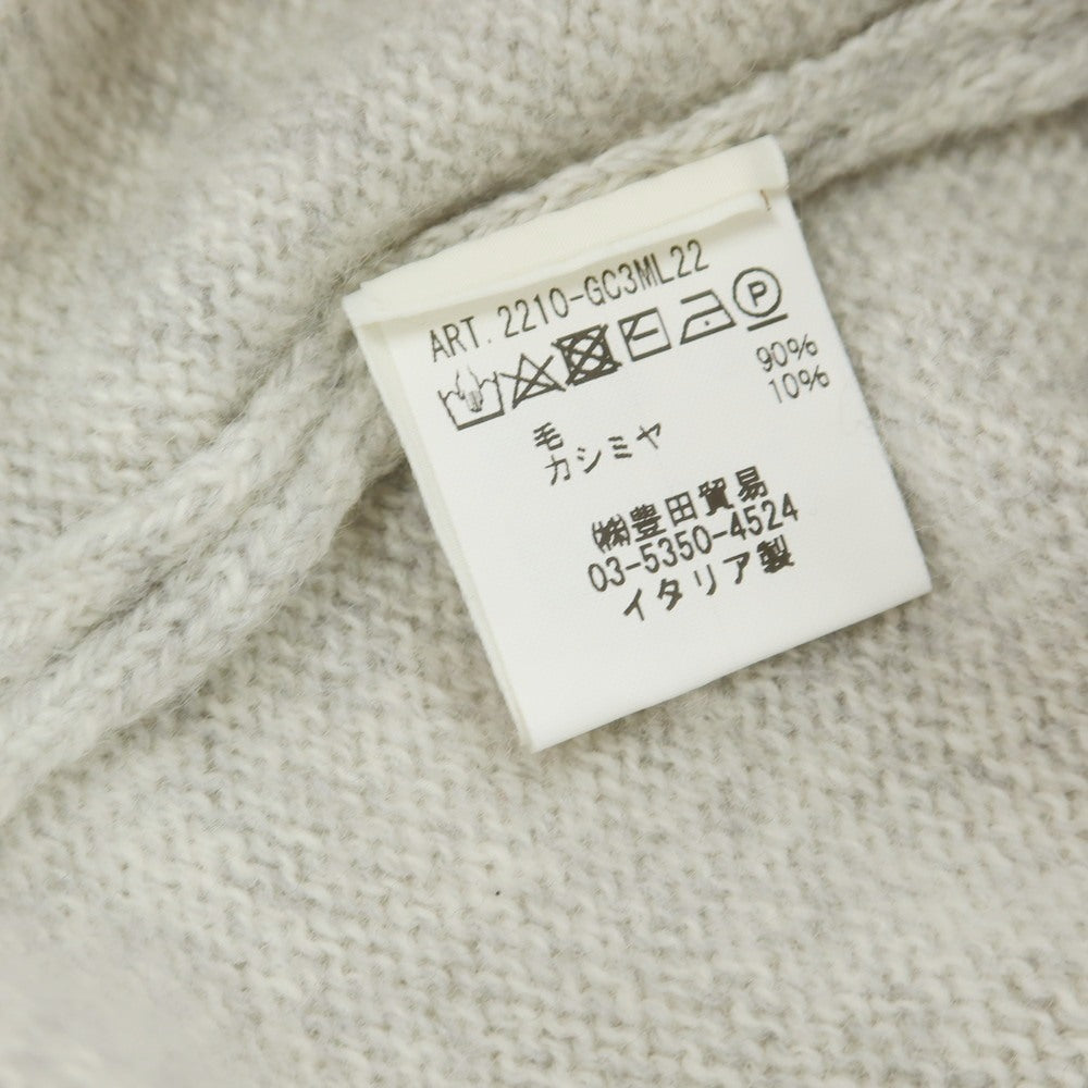 【中古】フィリッポ デ ローレンティス FILIPPO DE LAURENTIIS ウールカシミヤ クルーネック プルオーバーニット ライトグレー【 44 】【 状態ランクB 】【 メンズ 】