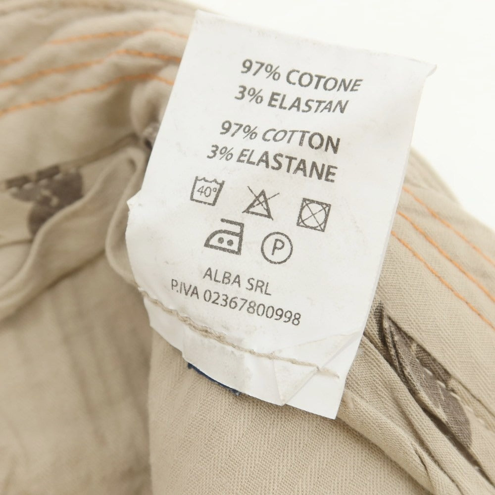 【中古】ホームワード HOMEWARD CLOTHES ストレッチ コットン カジュアルスラックスパンツ ベージュ【 46 】【 状態ランクB 】【 メンズ 】