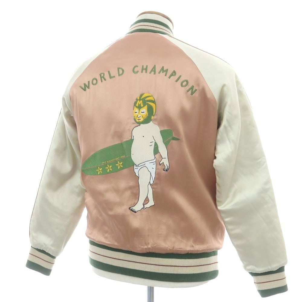 【中古】ティーエムティー T.M.T レーヨン スカジャン ピンク【 M 】【 状態ランクC 】【 メンズ 】