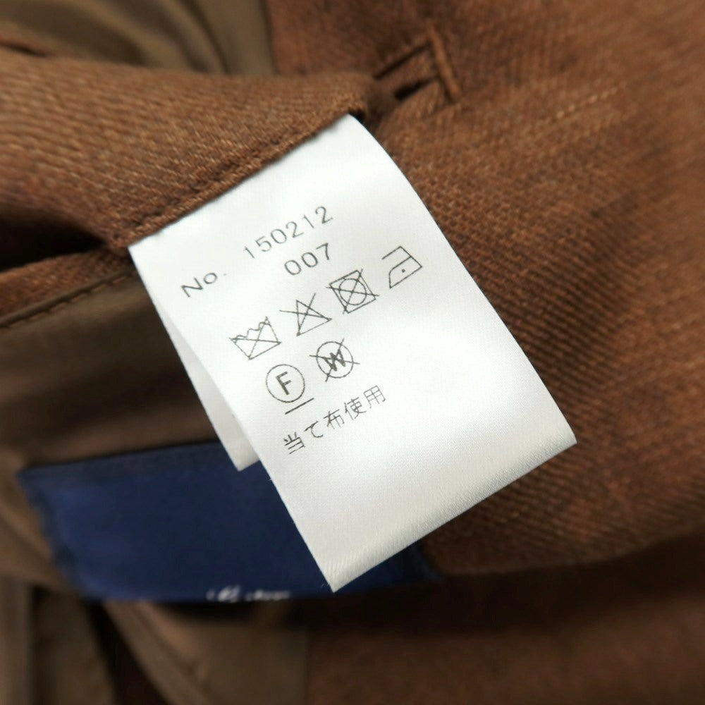 【中古】ジーステージ g-stage リネン ダブル6B テーラードジャケット ブラウン【 44 】【 状態ランクB 】【 メンズ 】