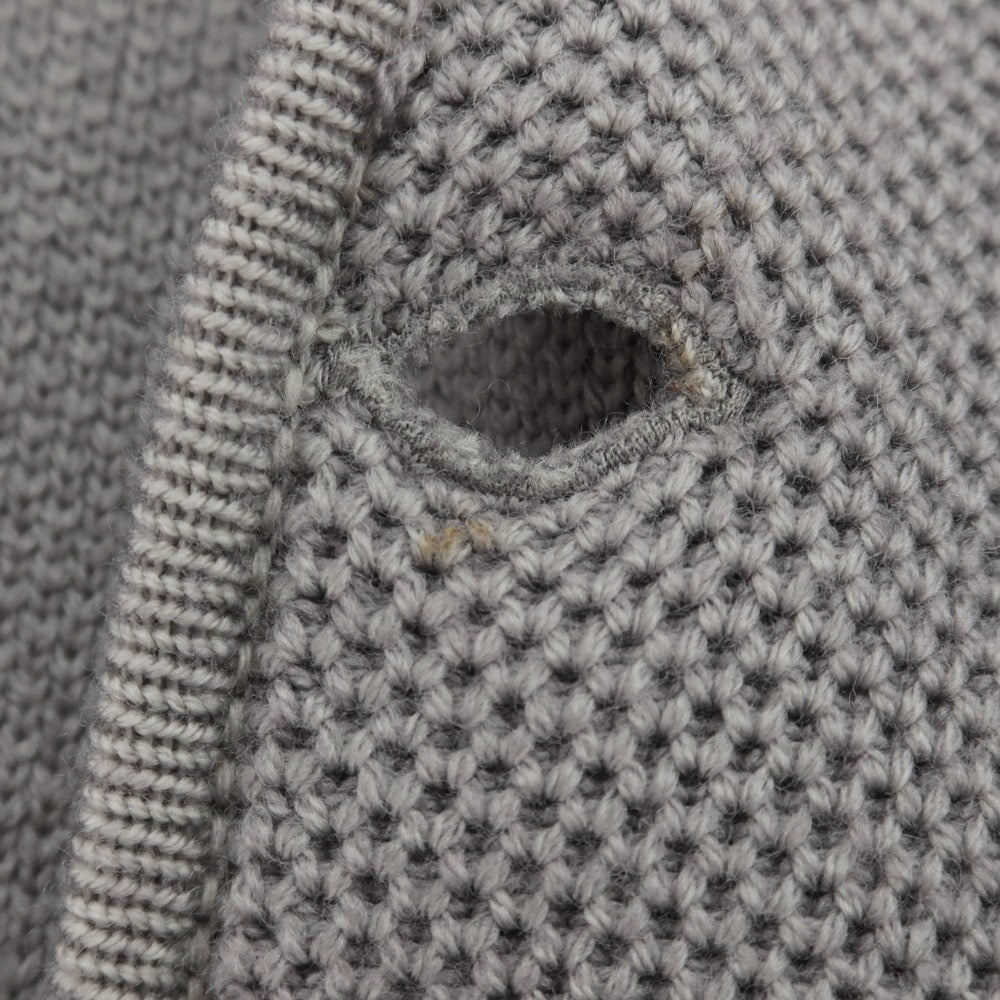 【中古】アニセイ Anissei LIFE ウール ニットジャケット グレー【 50 】【 状態ランクC 】【 メンズ 】