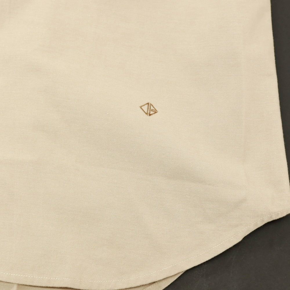 【中古】オープニングセレモニー OPENING CEREMONY コットン バイカラー ボタンダウン 半袖シャツ ホワイトxベージュ【サイズL】【 状態ランクB 】【 メンズ 】