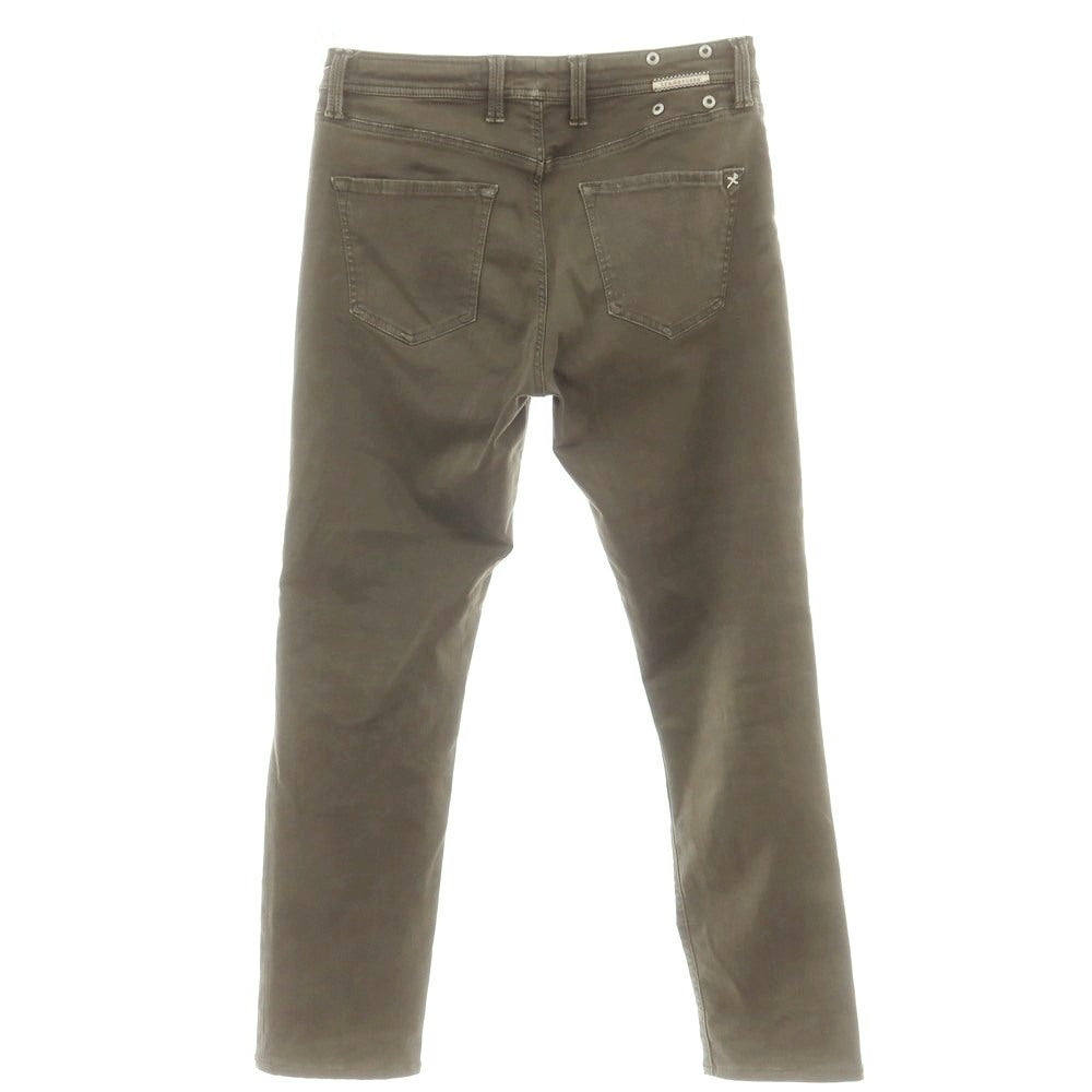 【中古】トラマロッサ Tramarossa ストレッチ コットンポリエステル デニムパンツ グレイッシュオリーブ【 34 】【 状態ランクC 】【 メンズ 】