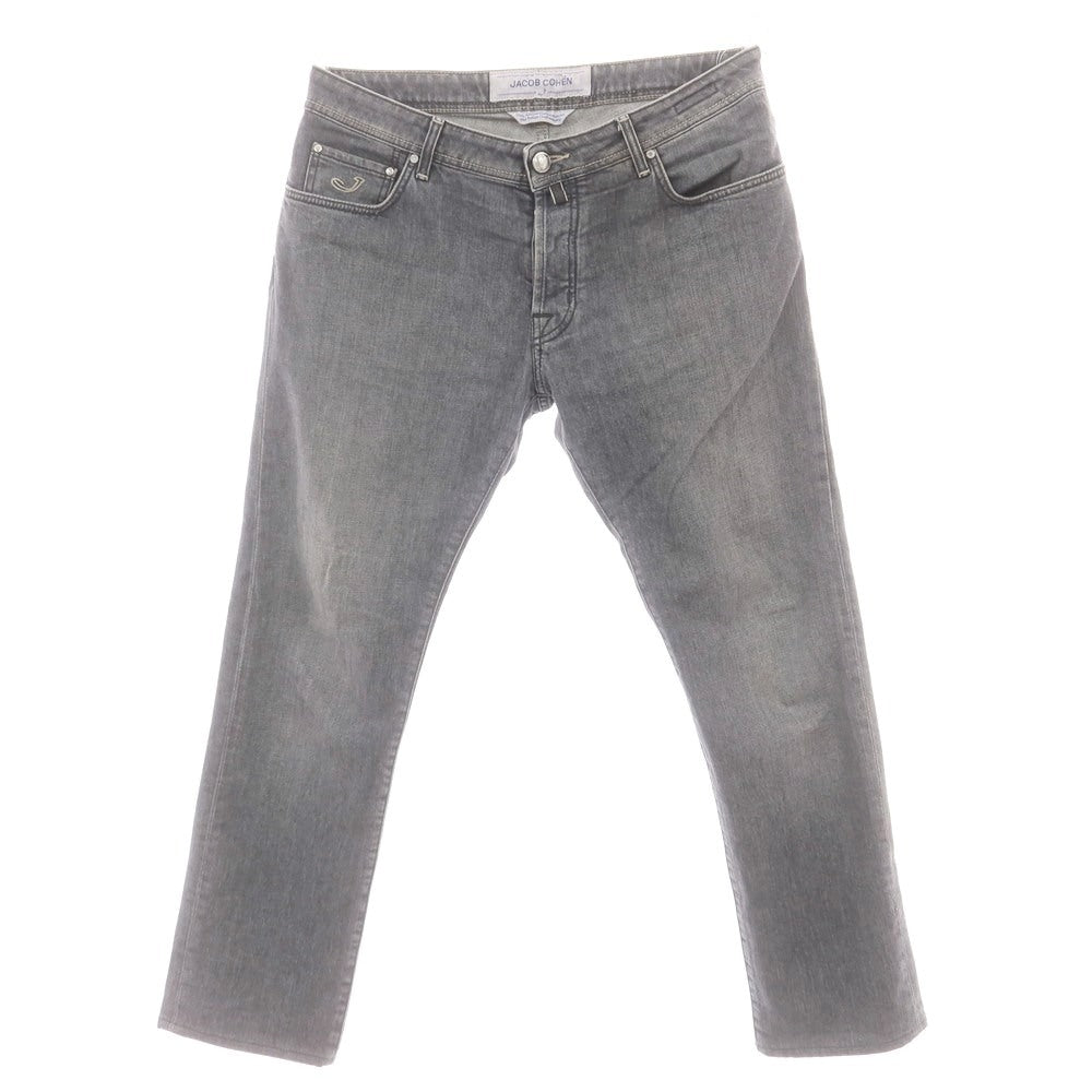 【中古】ヤコブコーエン JACOB COHEN J688 ストレッチ コットン ジーンズ デニムパンツ グレー【 36 】【 状態ランクC 】【 メンズ 】