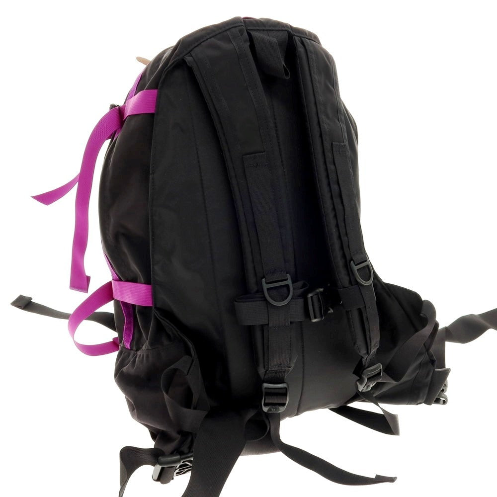 【中古】ネクサスセブン NEXUSVII × GREGORY × GENERAL RESEARCH DAY & HALF PACK PARASITE コーデュラナイロン バックパック・リュック ブラックxパープル【 状態ランクA 】【 メンズ 】