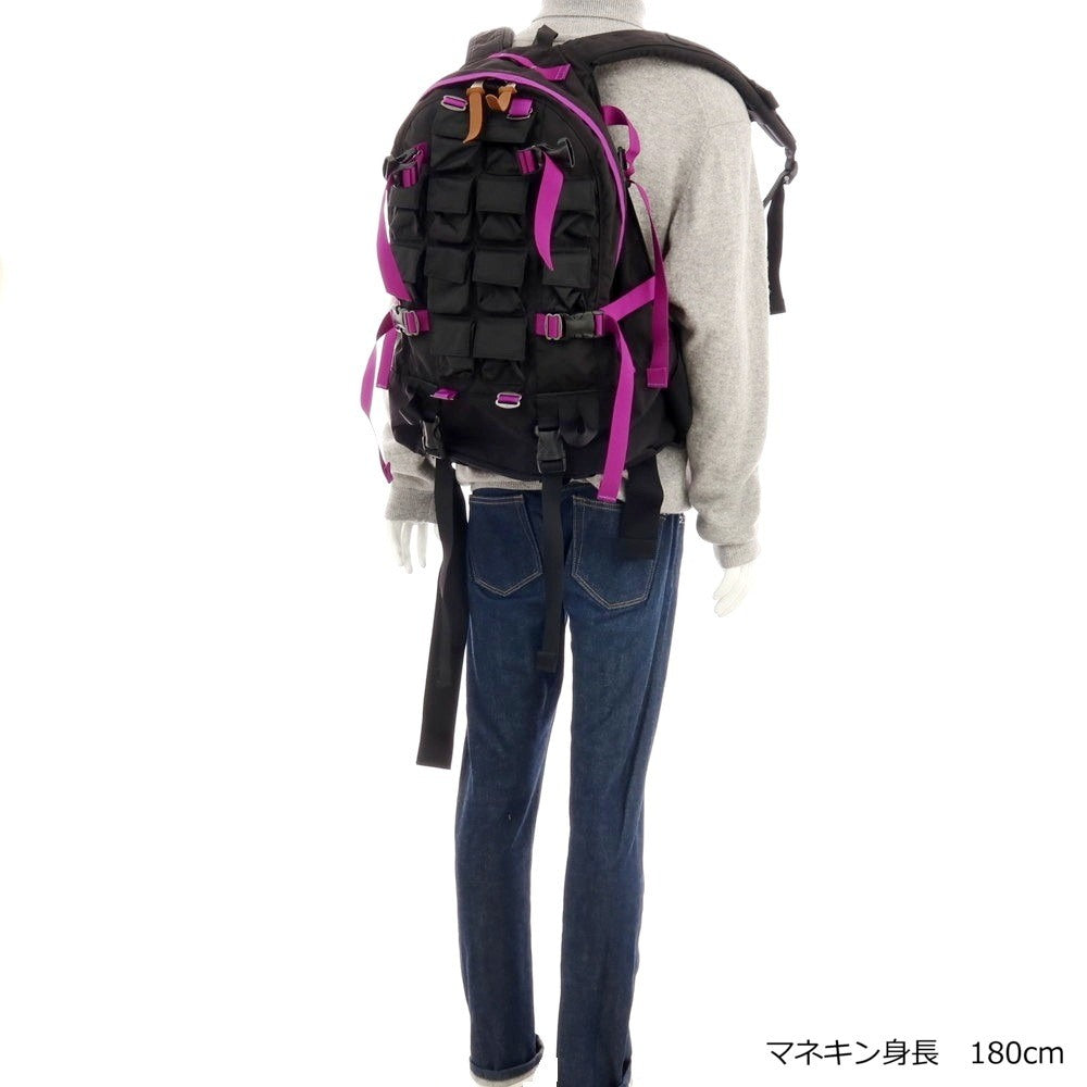 【中古】ネクサスセブン NEXUSVII × GREGORY × GENERAL RESEARCH DAY & HALF PACK PARASITE コーデュラナイロン バックパック・リュック ブラックxパープル【 状態ランクA 】【 メンズ 】