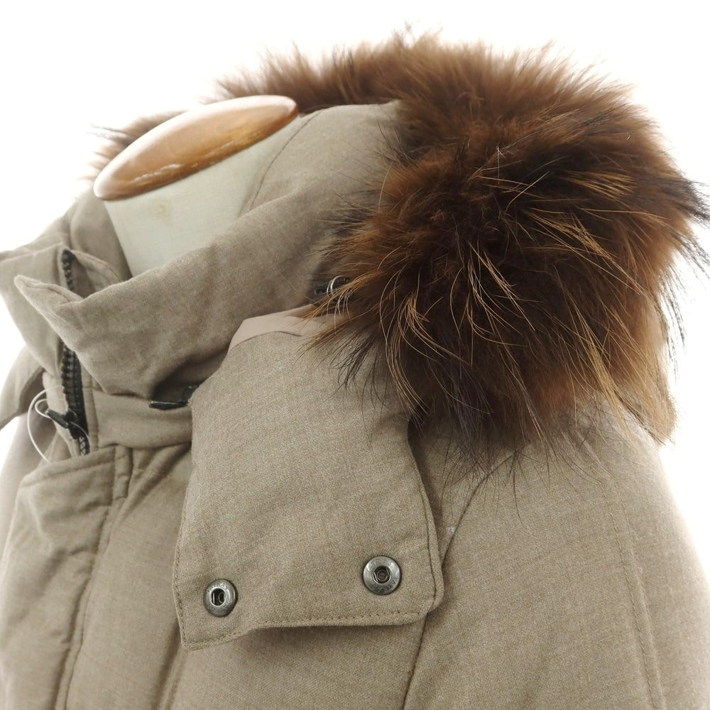 【中古】タトラス TATRAS ウールシルク ダウンコート グレージュ【 2 】【 状態ランクB 】【 メンズ 】