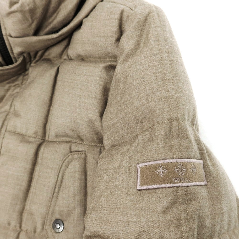 【中古】タトラス TATRAS ウールシルク ダウンコート グレージュ【 2 】【 状態ランクB 】【 メンズ 】