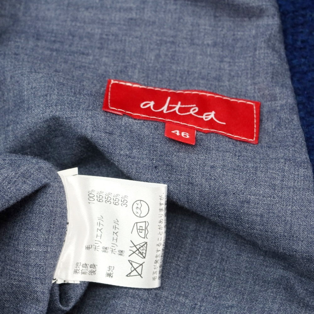 【中古】アルテア Altea ウール カジュアル系ジレ ベスト ダークブルー【 46 】【 状態ランクB 】【 メンズ 】
