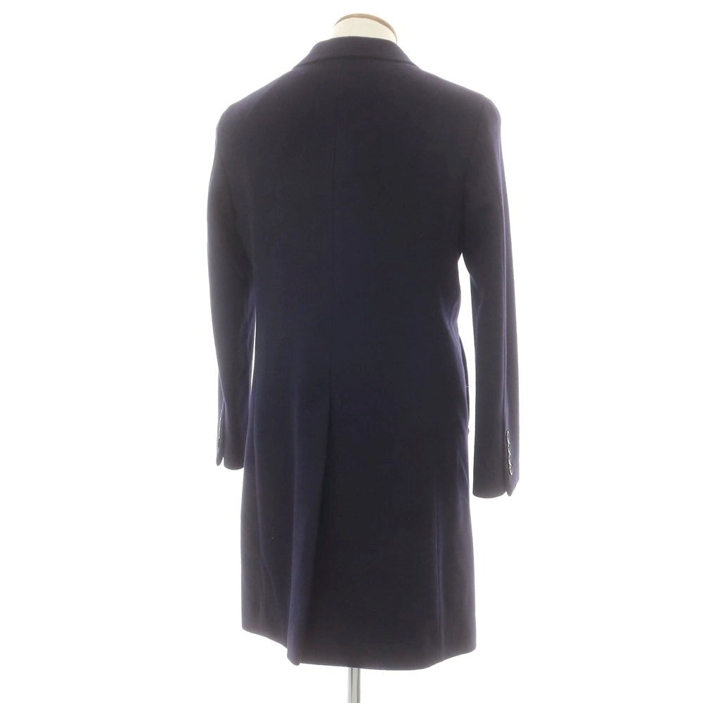 【中古】ブラックレーベル クレストブリッジ BLACK LABELCRESTBRIDGE ウールナイロン チェスターフィールドコート ネイビー【 M 】【 状態ランクB 】【 メンズ 】