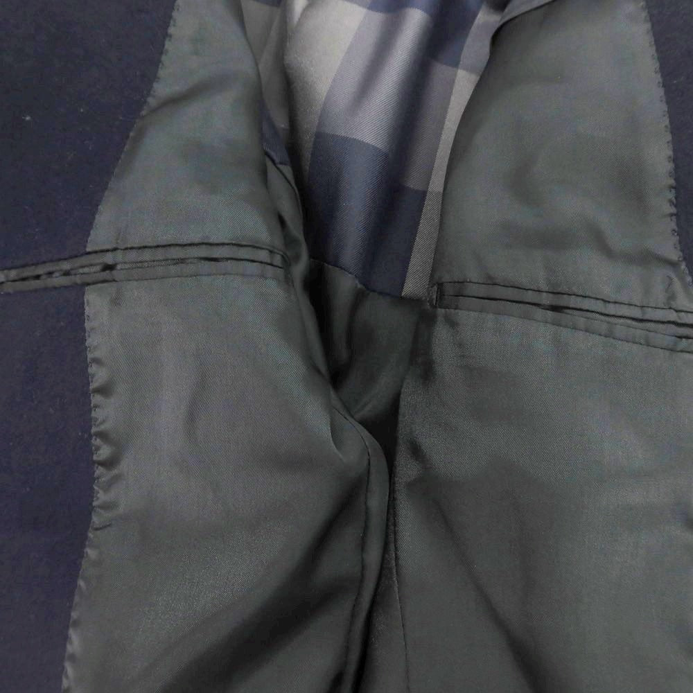 【中古】ブラックレーベル クレストブリッジ BLACK LABELCRESTBRIDGE ウールナイロン チェスターフィールドコート ネイビー【 M 】【 状態ランクB 】【 メンズ 】