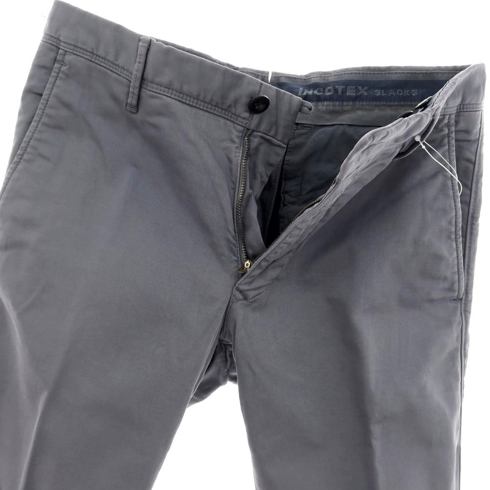 【中古】インコテックス スラックス INCOTEX SLACKS ストレッチ コットン カジュアルスラックスパンツ グレー【 29 】【 状態ランクC 】【 メンズ 】