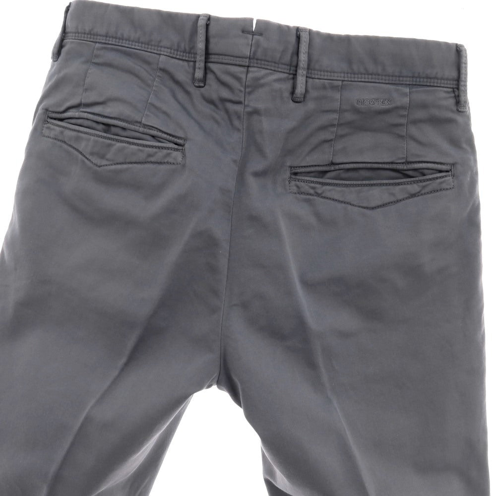 【中古】インコテックス スラックス INCOTEX SLACKS ストレッチ コットン カジュアルスラックスパンツ グレー【 29 】【 状態ランクC 】【 メンズ 】