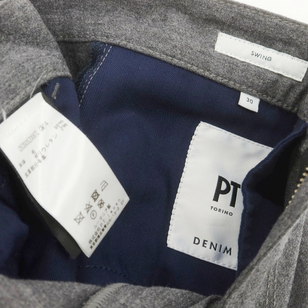 【中古】ピーティートリノ デニム PT TORINO DENIM SWING ストレッチ ウール 5ポケットパンツ グレー【 30 】【 状態ランクB 】【 メンズ 】
