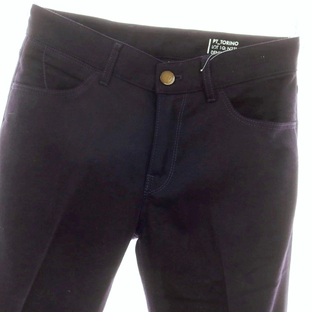 【中古】ピーティートリノ デニム PT TORINO DENIM SWING ストレッチ ウール 5ポケットパンツ ネイビー【 30 】【 状態ランクB 】【 メンズ 】