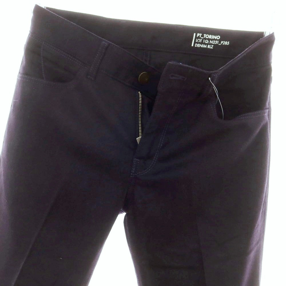 【中古】ピーティートリノ デニム PT TORINO DENIM SWING ストレッチ ウール 5ポケットパンツ ネイビー【 30 】【 状態ランクB 】【 メンズ 】