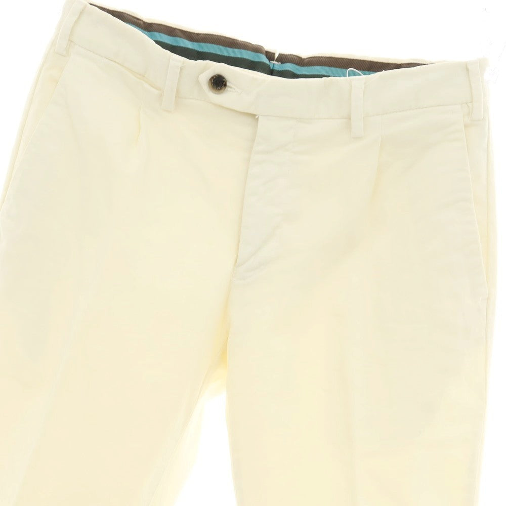 【中古】ジェルマーノ GERMANO ストレッチ コットン カジュアルスラックスパンツ クリーム【 44 】【 状態ランクB 】【 メンズ 】