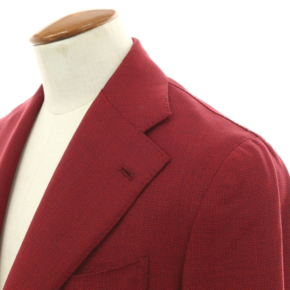 【中古】ルカ グラシア Luca Grassia ウール 3B テーラードジャケット レッドxネイビー【 48 】【 状態ランクA 】【 メンズ 】