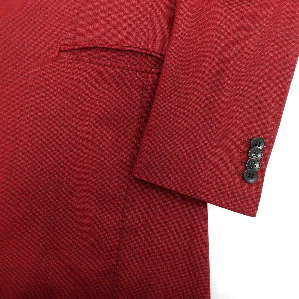 【中古】ルカ グラシア Luca Grassia ウール 3B テーラードジャケット レッドxネイビー【 48 】【 状態ランクA 】【 メンズ 】