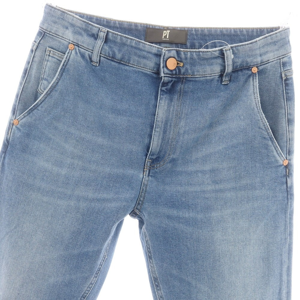 【中古】ピーティートリノ デニム PT TORINO DENIM INDIE ストレッチ コットン ジーンズ デニムパンツ ライトブルー【 33 】【 状態ランクA 】【 メンズ 】