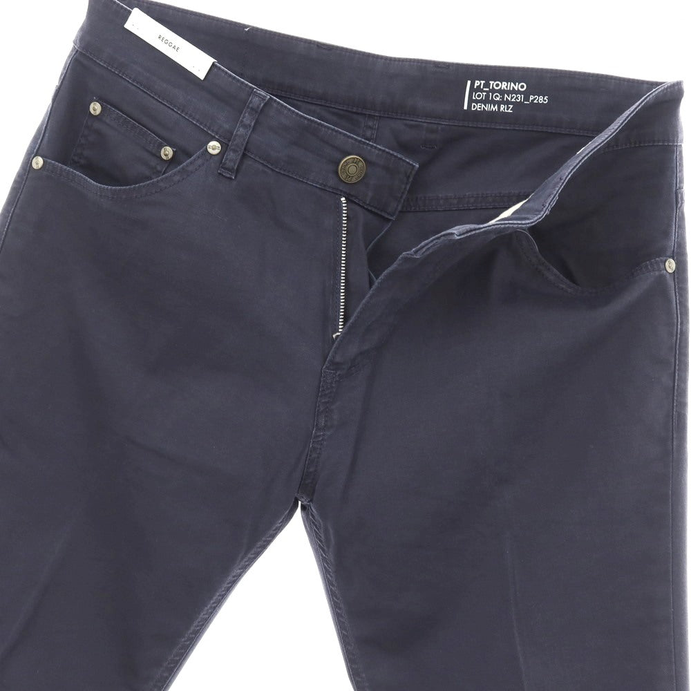 【中古】ピーティートリノ デニム PT TORINO DENIM REGGAE ストレッチ コットンリヨセル 5ポケットパンツ ライトネイビー【 33 】【 状態ランクC 】【 メンズ 】