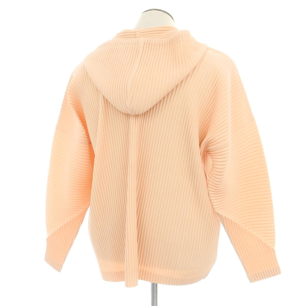 【中古】オム プリッセ イッセイミヤケ HOMME PLISSE ISSEY MIYAKE 2025年秋冬 ポリエステル系 プリーツ プルオーバー パーカー ピンクベージュ【 表記なし(L位) 】【 状態ランクB 】【 メンズ 】