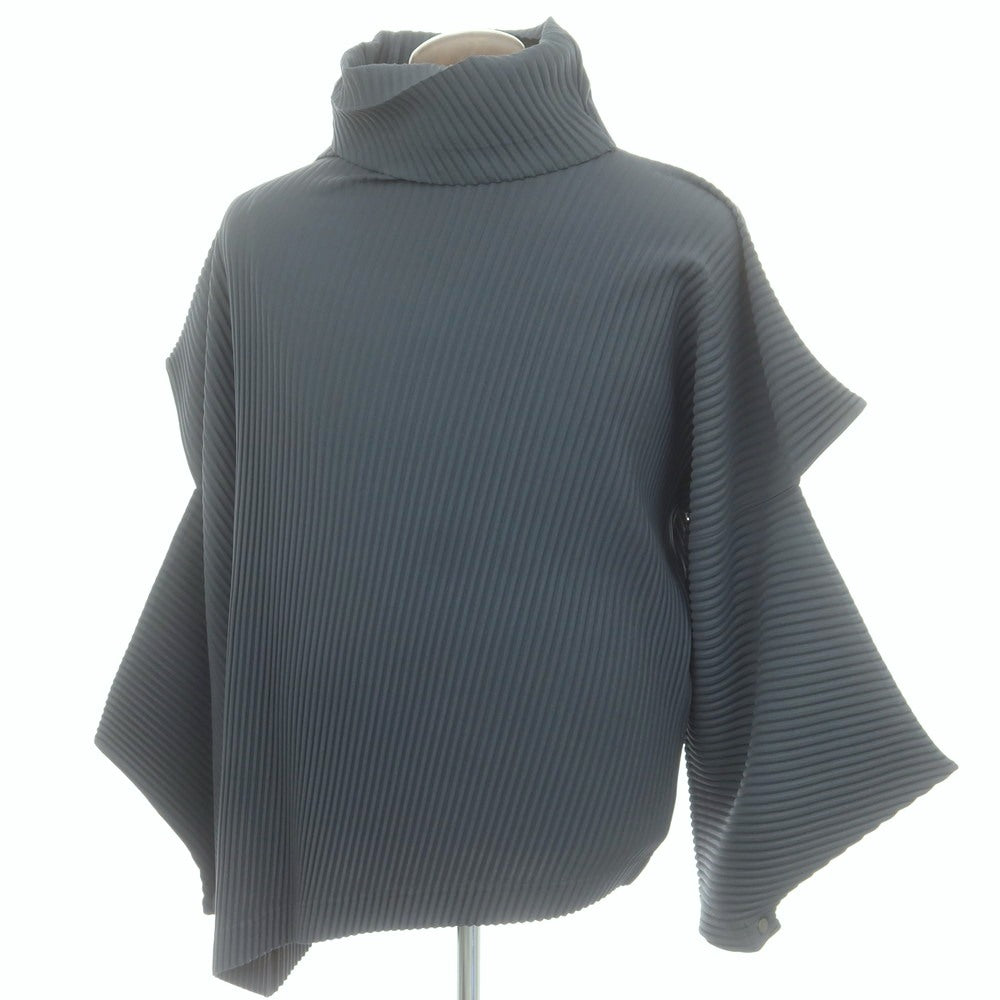【中古】オム プリッセ イッセイミヤケ HOMME PLISSE ISSEY MIYAKE 2025年秋冬 ポリエステル系 プリーツ 長袖カットソー グレーブルー【 表記なし(L位) 】【 状態ランクA 】【 メンズ 】