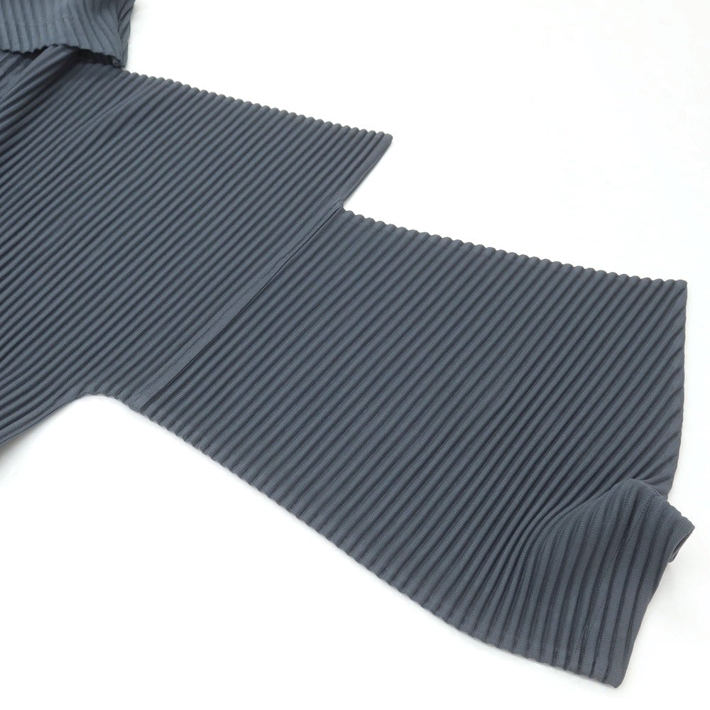 【中古】オム プリッセ イッセイミヤケ HOMME PLISSE ISSEY MIYAKE 2025年秋冬 ポリエステル系 プリーツ 長袖カットソー グレーブルー【 表記なし(L位) 】【 状態ランクA 】【 メンズ 】