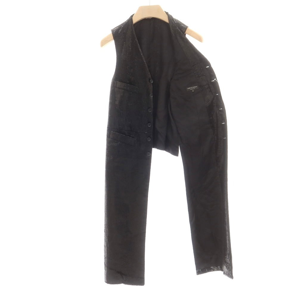 【中古】コムデギャルソンオムプリュス COMME des GARCONS HOMME PLUS 2025年春夏 ロングベスト ジレ ブラック【 S 】【 状態ランクA 】【 メンズ 】