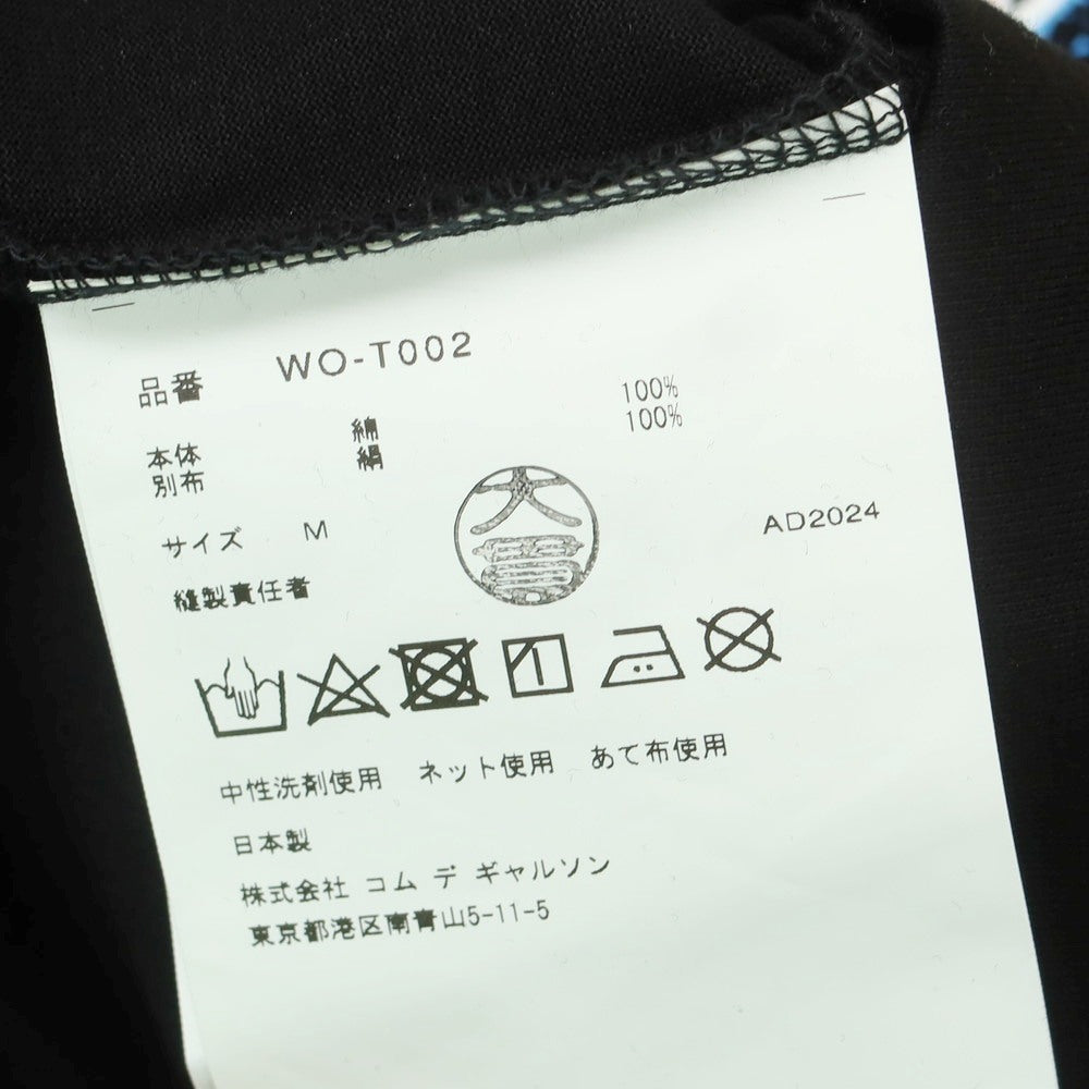 【中古】【未使用】ジュンヤワタナベ マン JUNYA WATANABE MAN 2025年春夏 BLACK SABBATH シルクスカーフ 半袖Tシャツ ブラック【 M 】【 状態ランクS 】【 メンズ 】